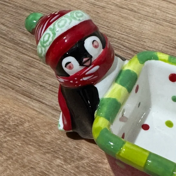 NEW Temp-Tations Holiday Figural Set of 2 Cracker Trays